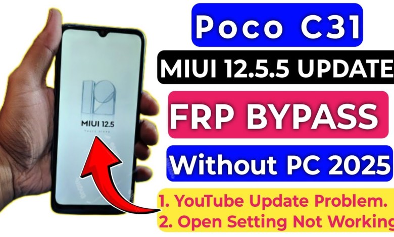 Unlocking Secrets: Little C31 FRP Bypass & the Mysterious Miui 12.5.5 Update! Unlocking Secrets: Little C31 FRP Bypass & the Mysterious Miui 12.5.5 Update!