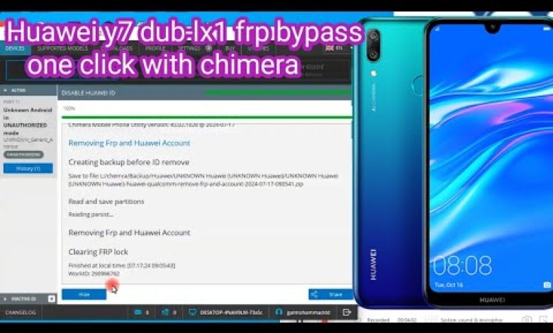 Huawei y7 dub-lx1 frp bypass one click with chimera Huawei y7 dub-lx1 frp bypass one click with chimera
