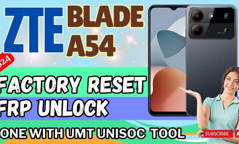 ZTE Blade A54 SPD | FRP Unlock & Factory Reset with UMT ZTE Blade A54 SPD | FRP Unlock & Factory Reset with UMT