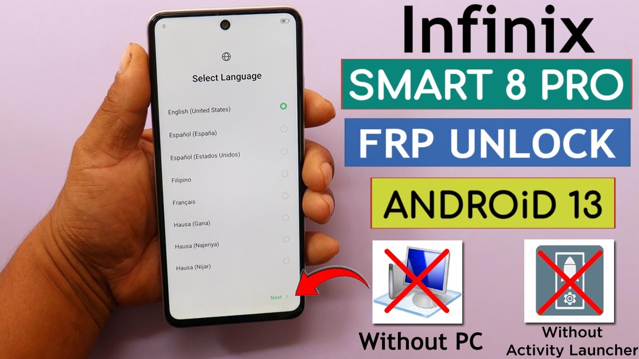 Infinix Smart 8 Pro X6525B Frp Unlock/Bypass Without Pc Infinix Smart 8 Pro X6525B Frp Unlock/Bypass Without Pc