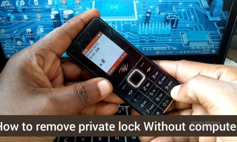 how to remove private lock without computer itel and how to remove private lock without computer itel and