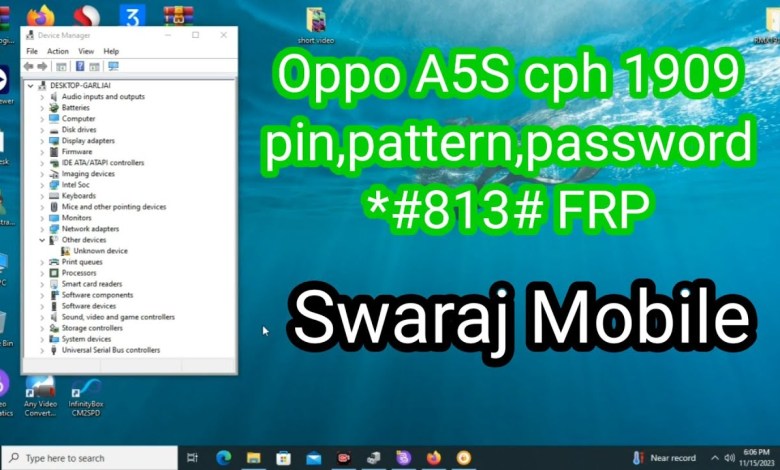 OPPO A5S/CPH1909 Pin/Pattern/Password & Frp Unlock Tool OPPO A5S/CPH1909 Pin/Pattern/Password & Frp Unlock Tool