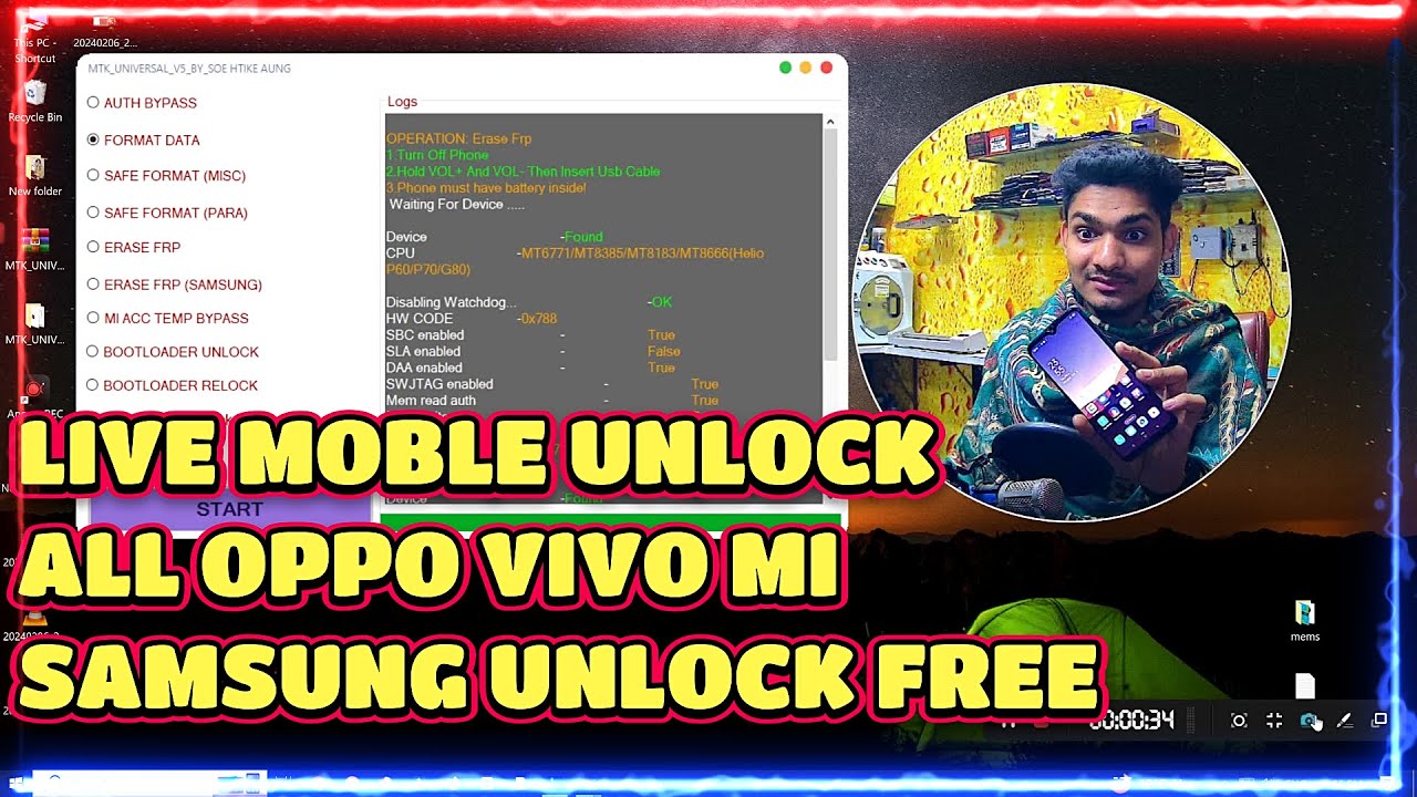Oppo, Realme, Tecno, mi,Vivo Unlock Free Tool | Samsung Oppo, Realme, Tecno, mi,Vivo Unlock Free Tool | Samsung