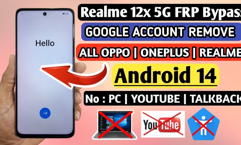 Realme 12X 5G FRP Bypass | All Android 14 | Realme 9i / Realme 12X 5G FRP Bypass | All Android 14 | Realme 9i /