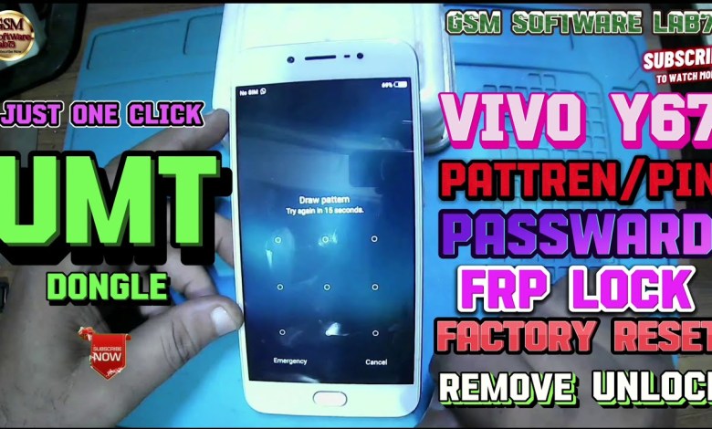 Vivo Y67 PIN,Pattern lock And FRP Unlock with UMT Vivo Y67 PIN,Pattern lock And FRP Unlock with UMT
