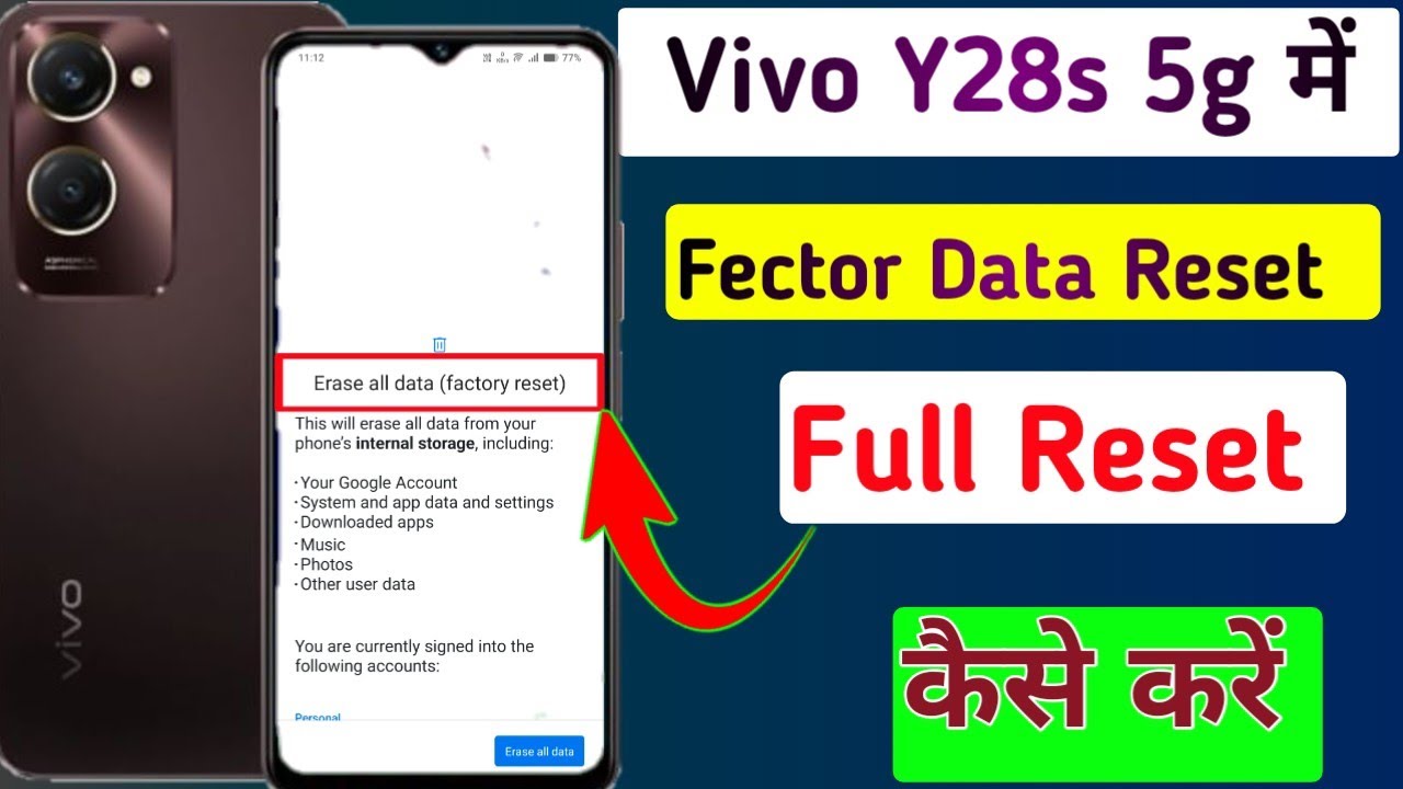 Vivo y28s 5g me hard reset kaise kare // how to hanging Vivo y28s 5g me hard reset kaise kare // how to hanging