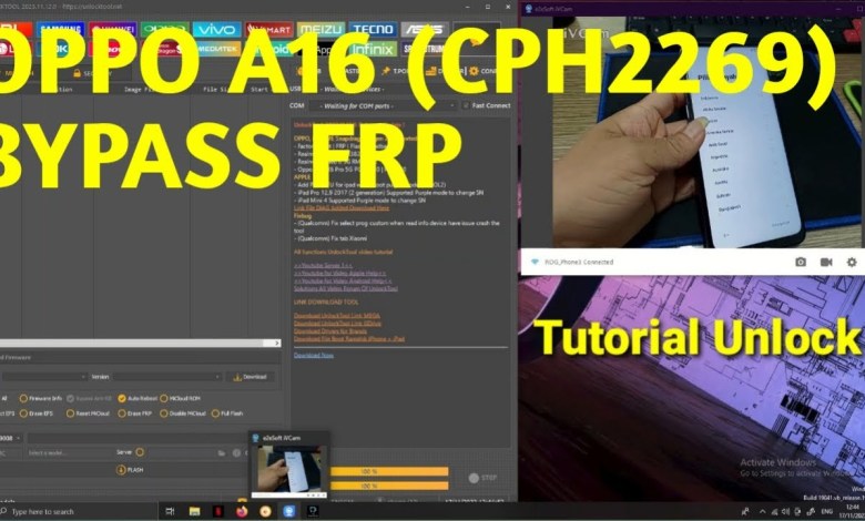BYPASS FRP OPPO A16 CPH2269 ANDROID 11#unlocktool BYPASS FRP OPPO A16 CPH2269 ANDROID 11#unlocktool