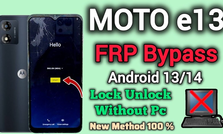 Unlock Motorola Moto e13 with FRP Bypass on Android 13 – How is it done? Unlock Motorola Moto e13 with FRP Bypass on Android 13 – How is it done?