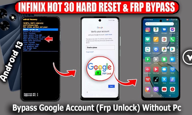 Infinix Hot 30 Hard Reset – FRP Bypass Android 13 Infinix Hot 30 Hard Reset – FRP Bypass Android 13