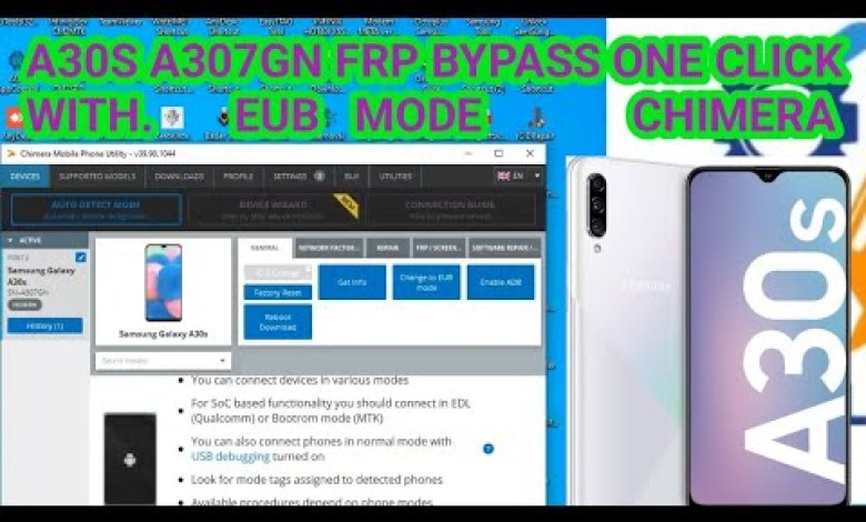 A30S A307GN FRP BYPASS ONE CLICK WITH EUB MODE CHIMERA A30S A307GN FRP BYPASS ONE CLICK WITH EUB MODE CHIMERA