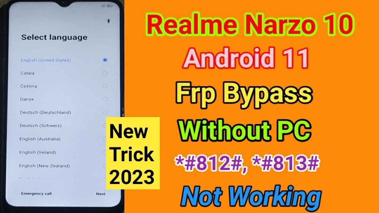 Realme Narzo 10 Android 11 FRP Bypass | realme narzo Realme Narzo 10 Android 11 FRP Bypass | realme narzo