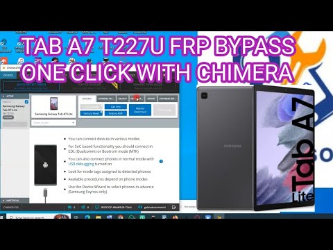 TAB A7 T227U FRP BYPASS ONE CLICK WITH CHIMERA TAB A7 T227U FRP BYPASS ONE CLICK WITH CHIMERA