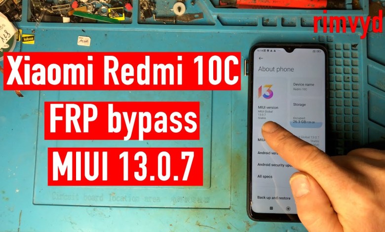 Xiaomi Redmi 10C MIUI 13 0 7 FRP bypass Xiaomi Redmi 10C MIUI 13 0 7 FRP bypass
