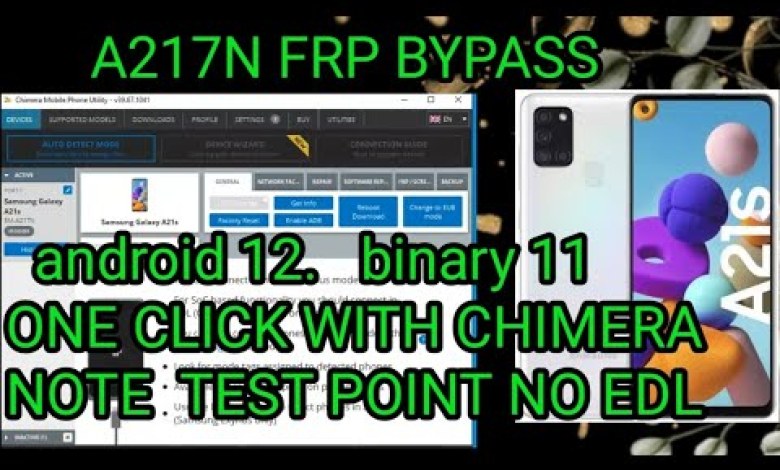 A217N FRP BYPASS android 12 binary 11ONE CLICK WITH A217N FRP BYPASS android 12 binary 11ONE CLICK WITH