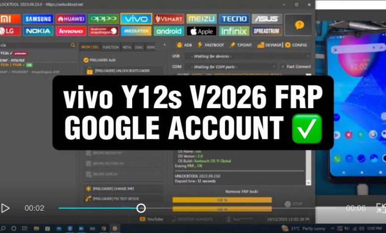 vivo Y12s V2026 FRP GOOGLE ACCOUNT bypass with vivo Y12s V2026 FRP GOOGLE ACCOUNT bypass with