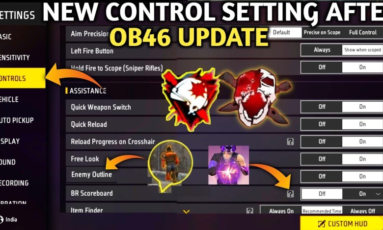 New Control Settings Free Fire After OB 46 Update 2024 New Control Settings Free Fire After OB 46 Update 2024