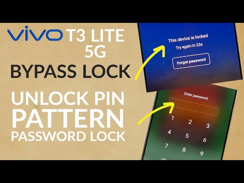 ViVo T3 Lite 5G How to Hard Reset | Unlock PIN, ViVo T3 Lite 5G How to Hard Reset | Unlock PIN,