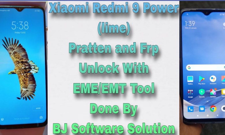 Xiaomi Redmi 9 Power Pratten and Frp Unlock With Xiaomi Redmi 9 Power Pratten and Frp Unlock With