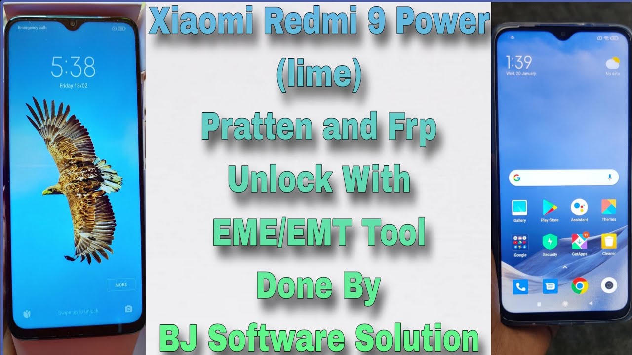Xiaomi Redmi 9 Power Pratten and Frp Unlock With Xiaomi Redmi 9 Power Pratten and Frp Unlock With