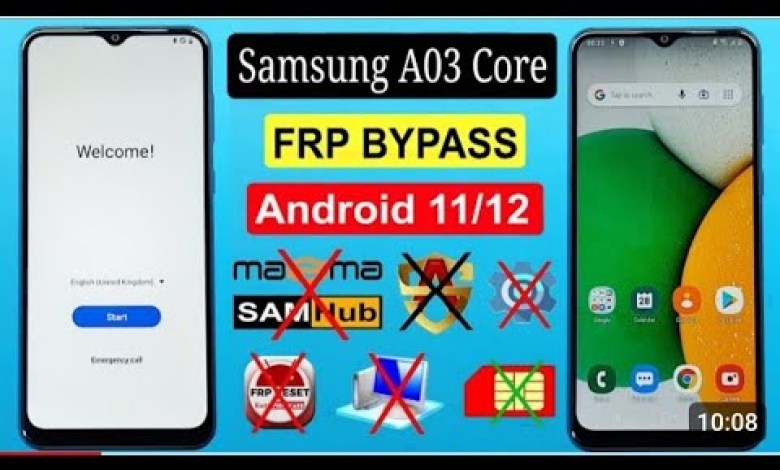 Samsung A03 Cor(SM-A032F) Frp Bypass Android Samsung A03 Cor(SM-A032F) Frp Bypass Android