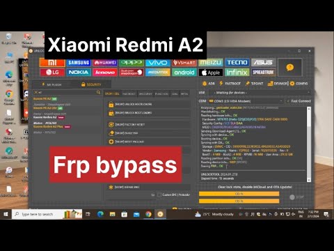 XIAOMI REDMI A2 FRP BYPASS UNLOCK TOOL ONE CLICK XIAOMI REDMI A2 FRP BYPASS UNLOCK TOOL ONE CLICK