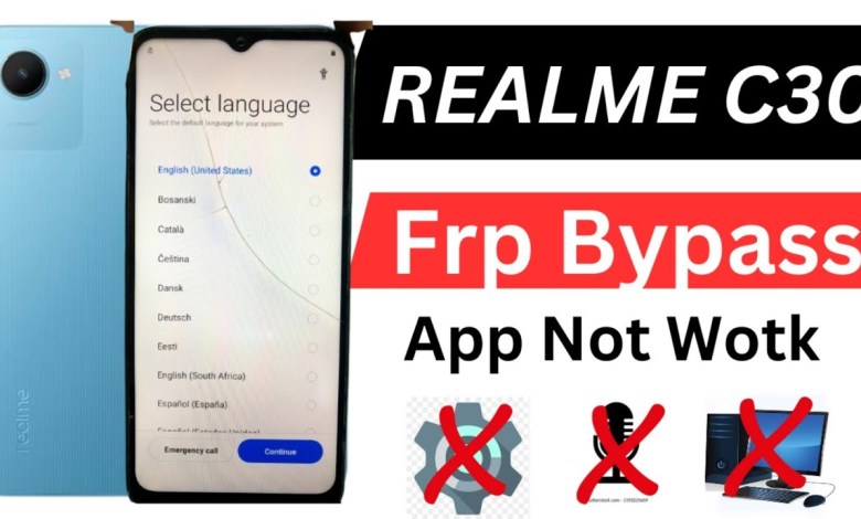 How to bypass FRP lock on Realme C30? How to bypass FRP lock on Realme C30?