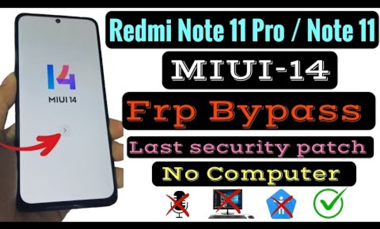 All Xiaomi Redmi Frp Bypass (miui-14) Without Pc / All Xiaomi Redmi Frp Bypass (miui-14) Without Pc /