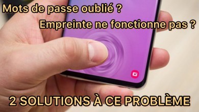 Lost password ? The fingerprint does not work? Lost password ? The fingerprint does not work?