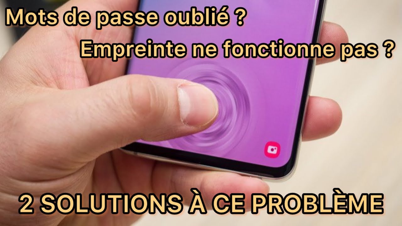 Lost password ? The fingerprint does not work? Lost password ? The fingerprint does not work?