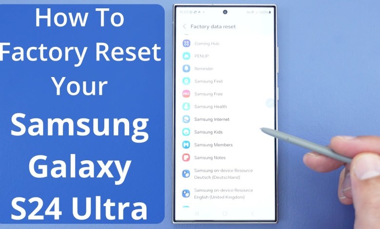 How To Factory Reset Your Samsung Galaxy S24 Ultra How To Factory Reset Your Samsung Galaxy S24 Ultra