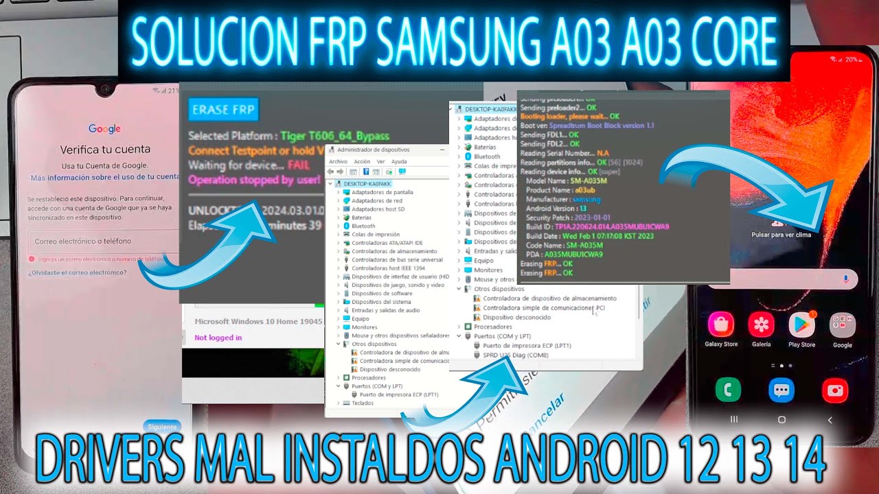 FRP SAMSUNG A03 A03 Core TAB A7 TAB 8 SOLUCION NO DA FRP SAMSUNG A03 A03 Core TAB A7 TAB 8 SOLUCION NO DA