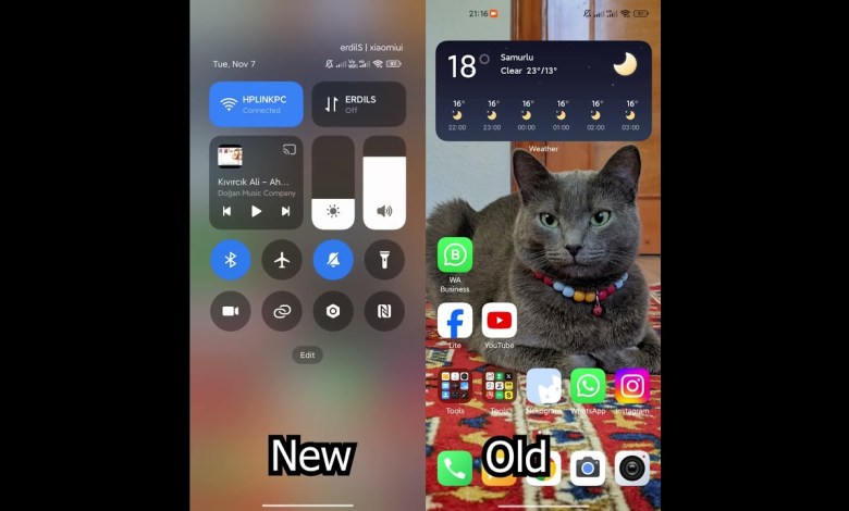 HyperOS 1.0.1 New Control Center Animation HyperOS 1.0.1 New Control Center Animation