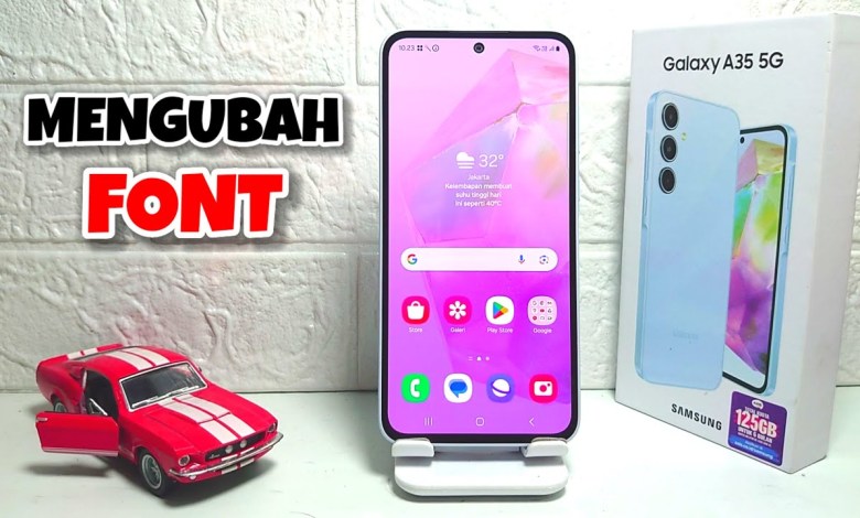How to change the font on the Samsung A35 5G cellphone How to change the font on the Samsung A35 5G cellphone