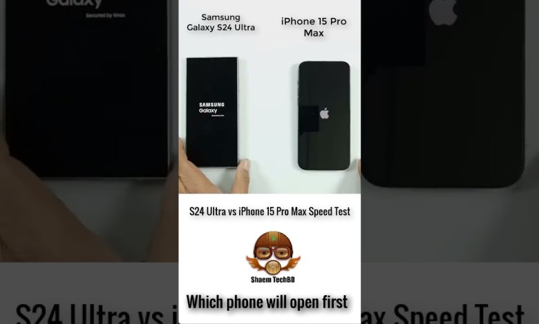 Which Phone Will Open First | S24 Ultra vs iPhone Which Phone Will Open First | S24 Ultra vs iPhone