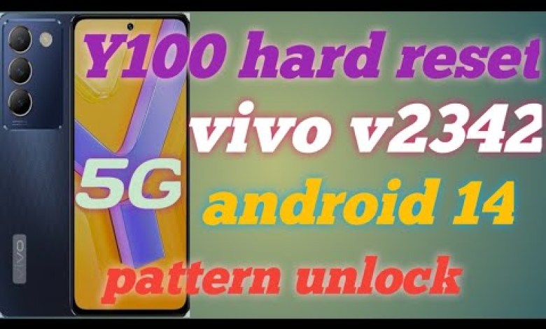vivo y100 pattern unlock without pc/y100 pin code vivo y100 pattern unlock without pc/y100 pin code
