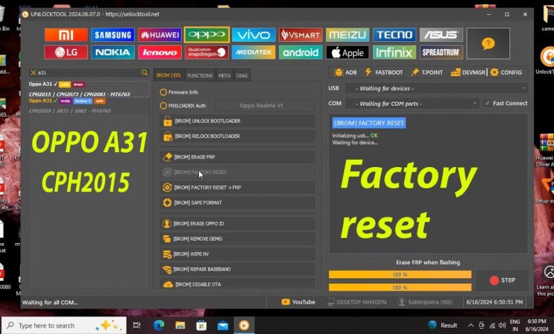 OPPO A31 (CPH-2015) Factory reset by unlock tool 2024. OPPO A31 (CPH-2015) Factory reset by unlock tool 2024.