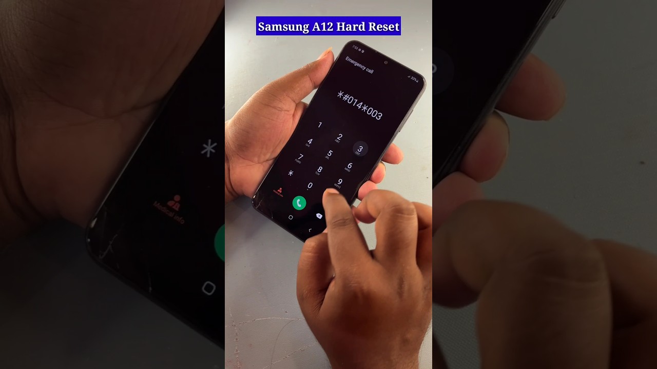 How to hard reset Samsung A12 #ytshorts #shorts How to hard reset Samsung A12 #ytshorts #shorts