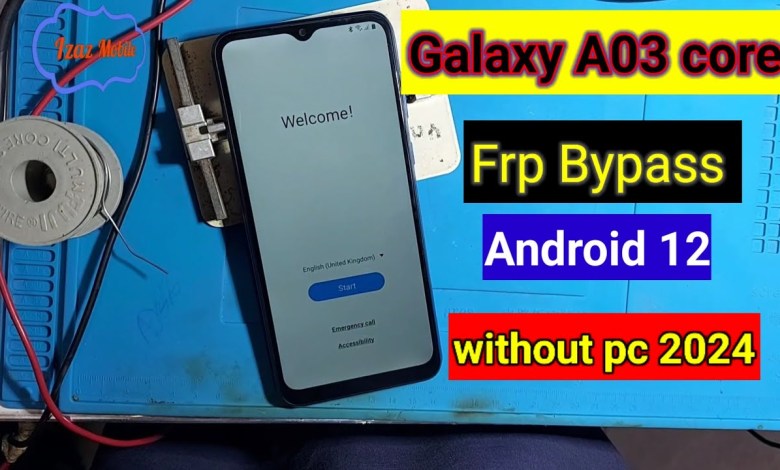 Galaxy A03 Core Frp Bypass Android 12 Without pc Galaxy A03 Core Frp Bypass Android 12 Without pc