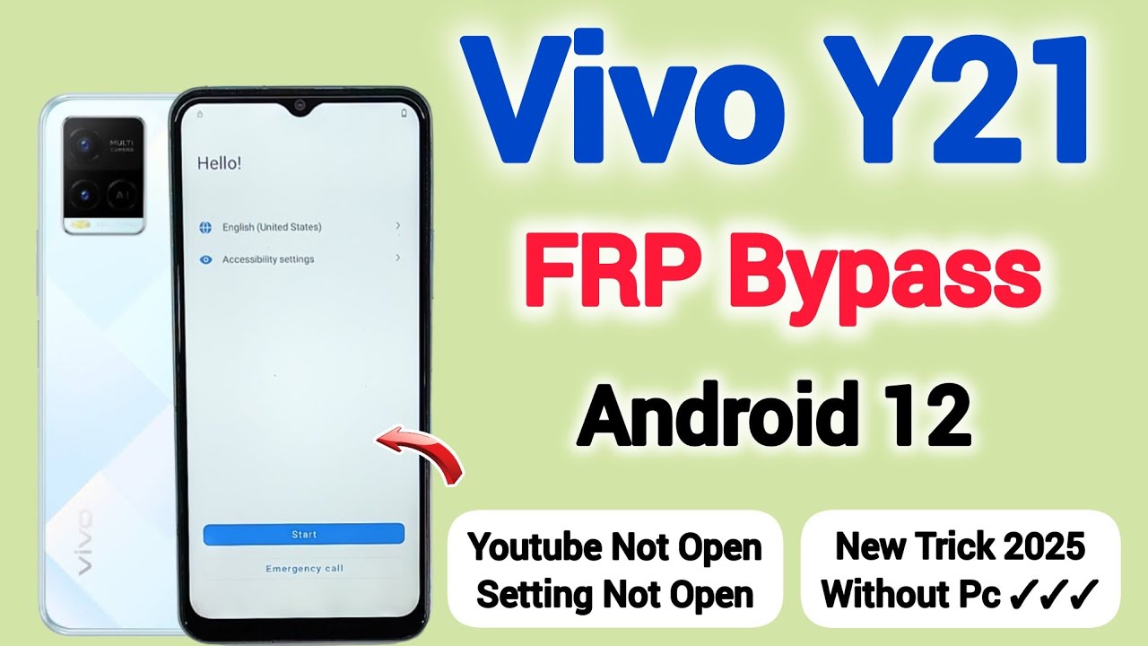 Unlocking Secrets: Bypass FRP on Vivo Y21 (V2111) with Android 12—No Challenges! Unlocking Secrets: Bypass FRP on Vivo Y21 (V2111) with Android 12—No Challenges!