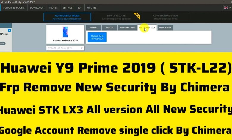 Huawei Y9 Prime 2019/Stk L22 Frp bypass New Security Huawei Y9 Prime 2019/Stk L22 Frp bypass New Security