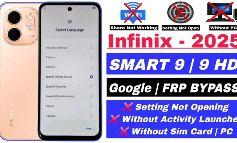 Unlocking Secrets: Bypass Google/FRP on Infinix Smart 9 & 9 HD with Android 14! Unlocking Secrets: Bypass Google/FRP on Infinix Smart 9 & 9 HD with Android 14!
