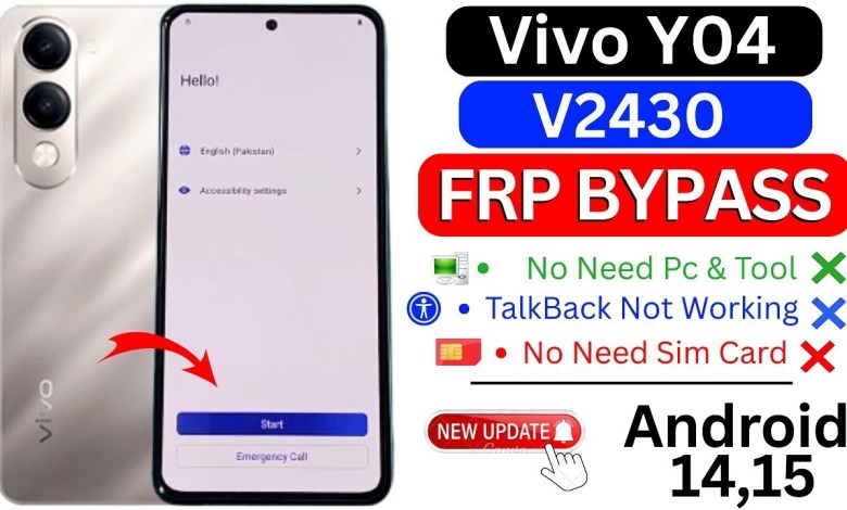 Unlocking Secrets: 100% Working Vivo Y04 (V2430) FRP Bypass Method Revealed! Unlocking Secrets: 100% Working Vivo Y04 (V2430) FRP Bypass Method Revealed!