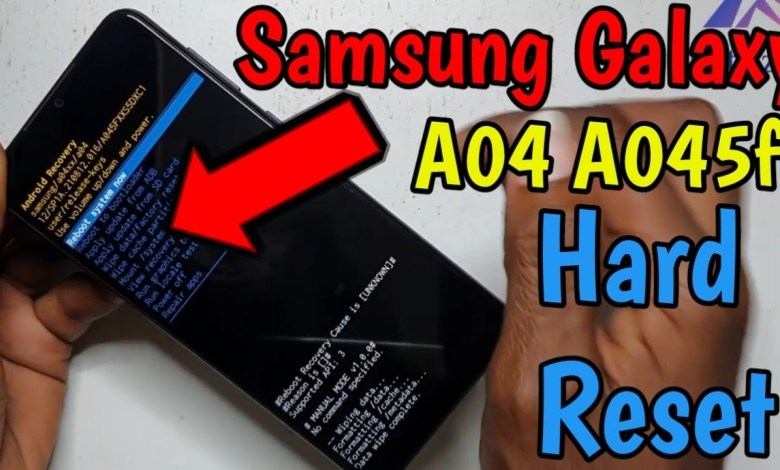 Hard Reset Samsung Galaxy A04 A045f Remove Hard Reset Samsung Galaxy A04 A045f Remove