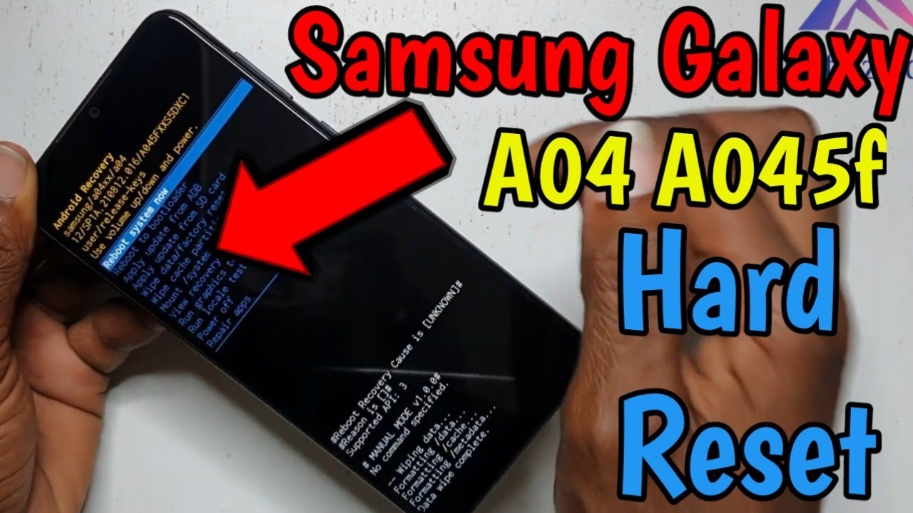 Hard Reset Samsung Galaxy A04 A045f Remove Hard Reset Samsung Galaxy A04 A045f Remove