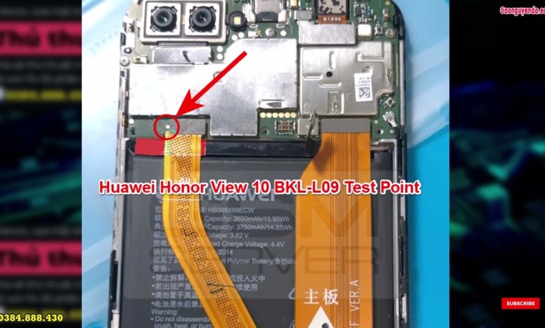 Huawei Honor View 10 BKL-L09 Test Point Huawei Honor View 10 BKL-L09 Test Point