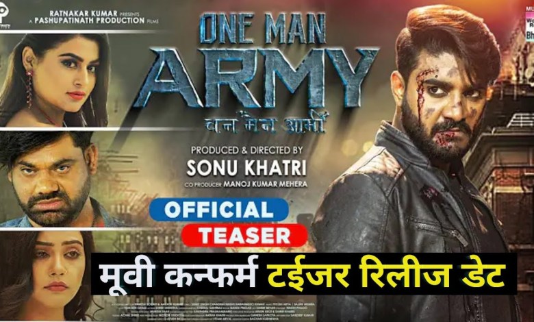 One man army movie teaser release date | Pardeep Pandey One man army movie teaser release date | Pardeep Pandey