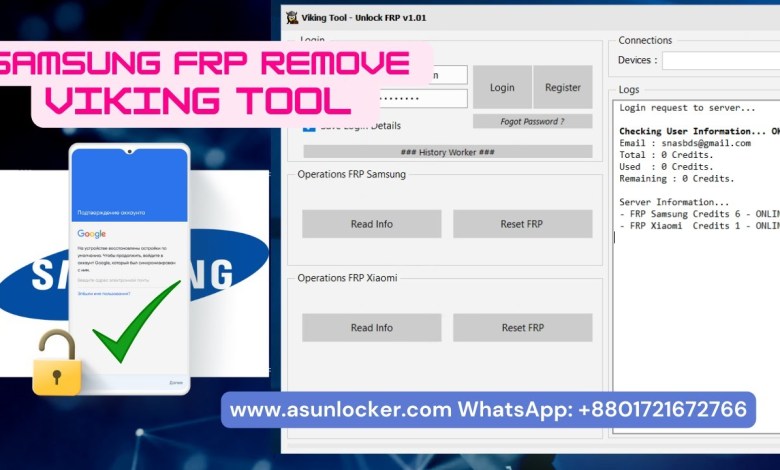 Viking Samsung FRP Remove Tool support all samsung Viking Samsung FRP Remove Tool support all samsung