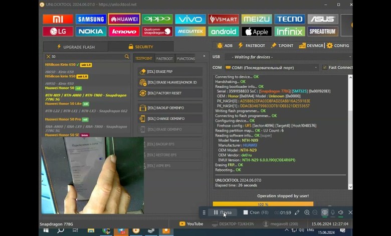 Honor 50 NTH-NX9. FRP/ delete Google account/FRP/ Honor 50 NTH-NX9. FRP/ delete Google account/FRP/
