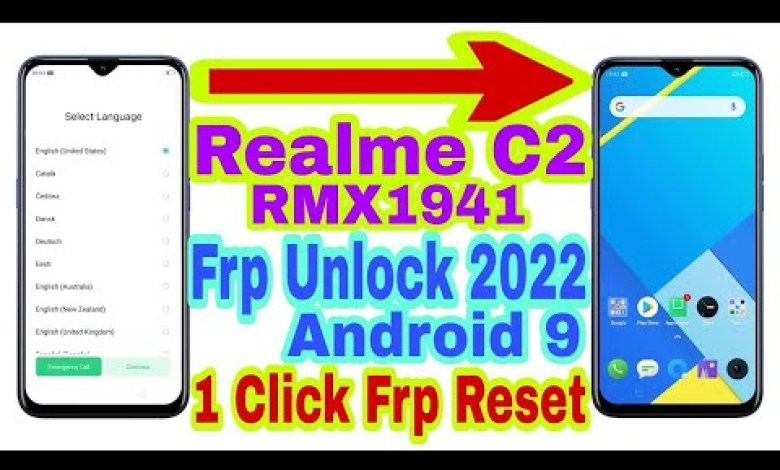 Realme C2(RMX1941)Android 9/1 Click FrpBypass Without Realme C2(RMX1941)Android 9/1 Click FrpBypass Without