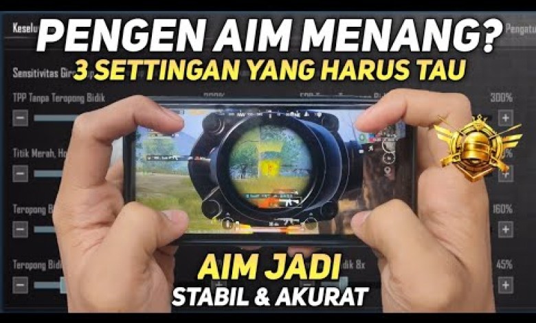ERRORS ON HOW TO SET THE BEST PUBG MOBILE SENSITIVITY ERRORS ON HOW TO SET THE BEST PUBG MOBILE SENSITIVITY